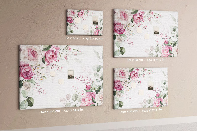 Cork board Flowers frame