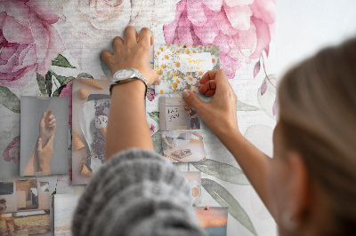 Cork board Watercolor roses