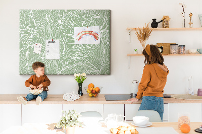 Cork board Pattern leaves