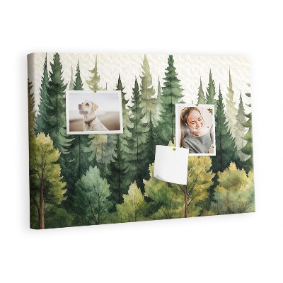 Decorative corkboard Landscape forest