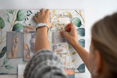 Decorative corkboard Floral pattern