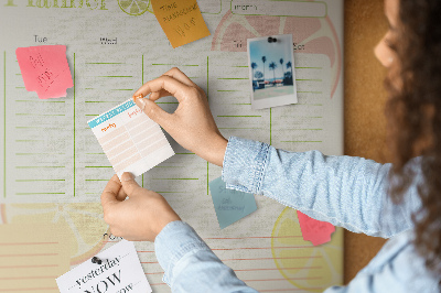 Decorative corkboard Family Planner