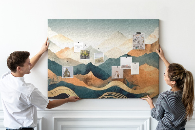 Cork board Landscape mountain