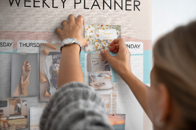 Cork board Weekly planner