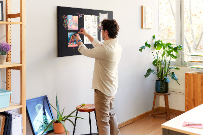 Cork board Colorful dot map