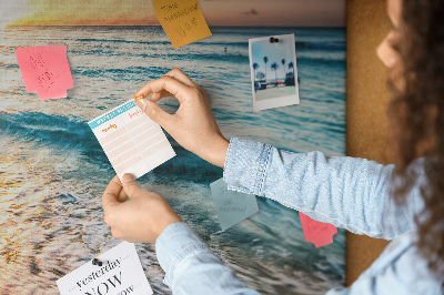 Cork board Sea sand beach