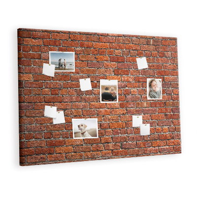 Cork board Old brick wall