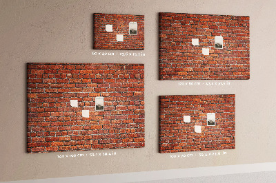 Cork board Old brick wall