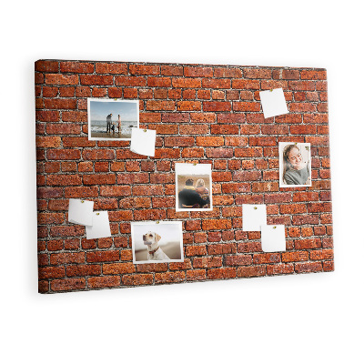 Cork board Old brick wall