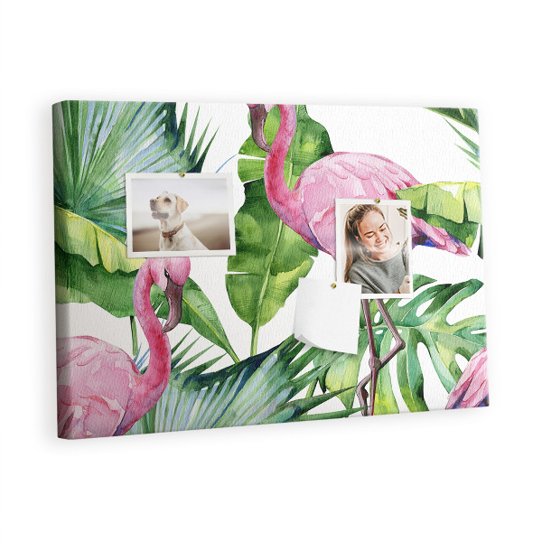 Memo cork board Flamingos nature