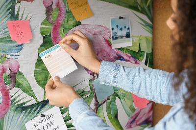 Memo cork board Flamingos nature