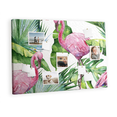 Memo cork board Flamingos nature