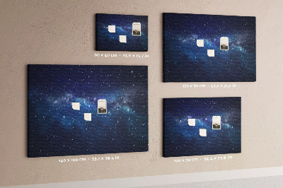 Cork display board Deep space