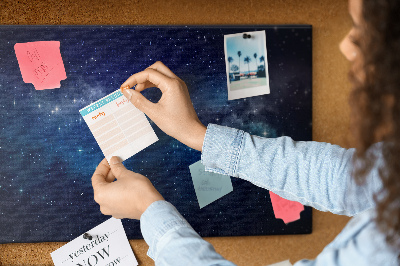 Cork display board Deep space