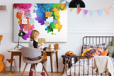 Memo cork board Rainbow in water