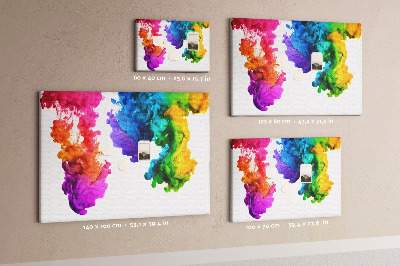 Memo cork board Rainbow in water