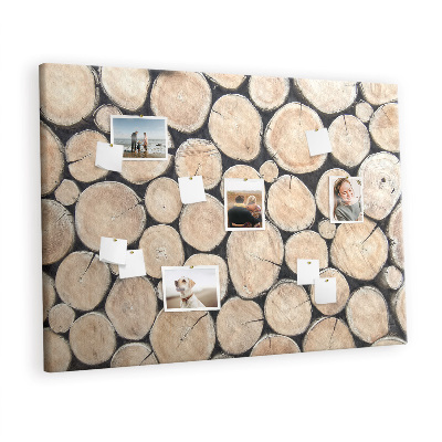 Memo cork board Wood log