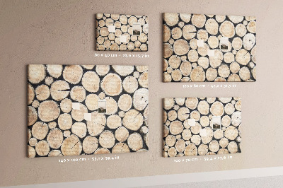 Memo cork board Wood log