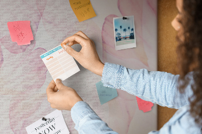 Cork board Watercolor flowers