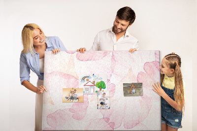 Cork board Watercolor flowers