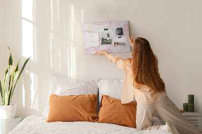 Cork board Watercolor flowers