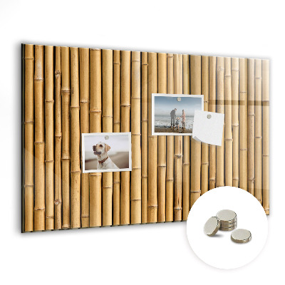 Magnetic photo board Bamboo sticks