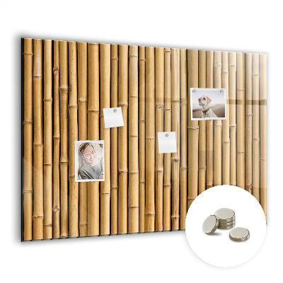 Magnetic photo board Bamboo sticks