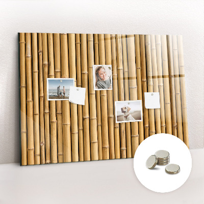 Magnetic photo board Bamboo sticks