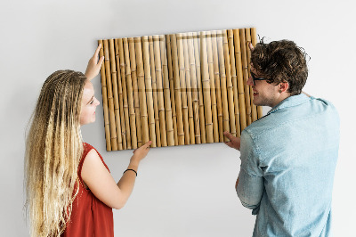 Magnetic photo board Bamboo sticks