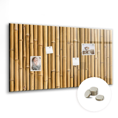 Magnetic photo board Bamboo sticks