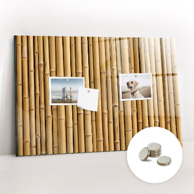 Magnetic photo board Bamboo sticks