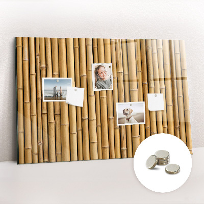 Magnetic photo board Bamboo sticks