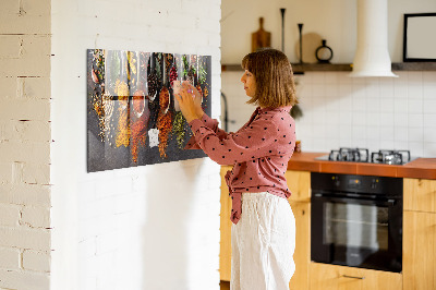 Magnetic board for wall Spices on spoon