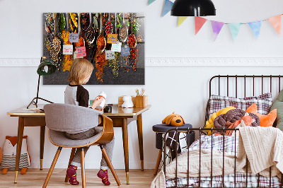 Magnetic board for wall Spices on spoon