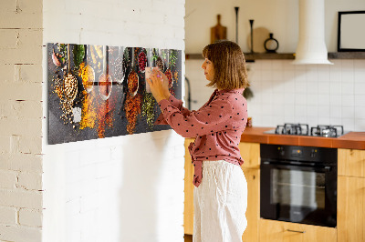 Magnetic board for wall Spices on spoon