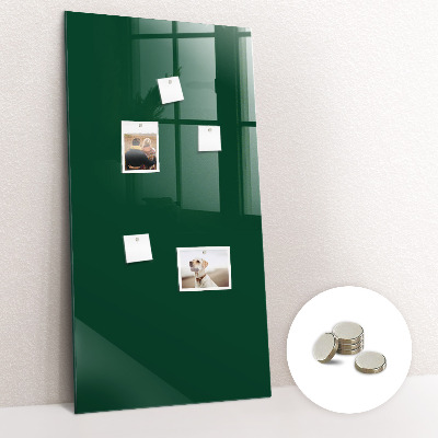 Magnetic board Bottle green color