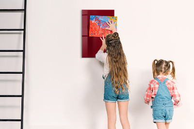 Magnetic board Burgundy color