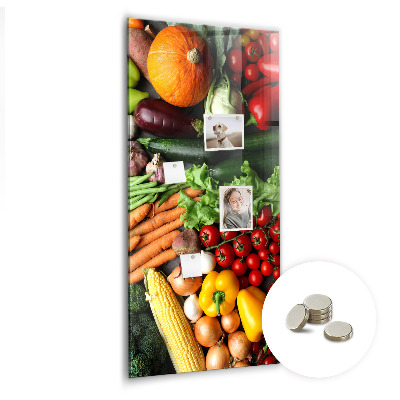 Magnetic pin board Autumn vegetables