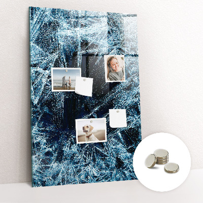 Magnetic memo board A sheet of ice
