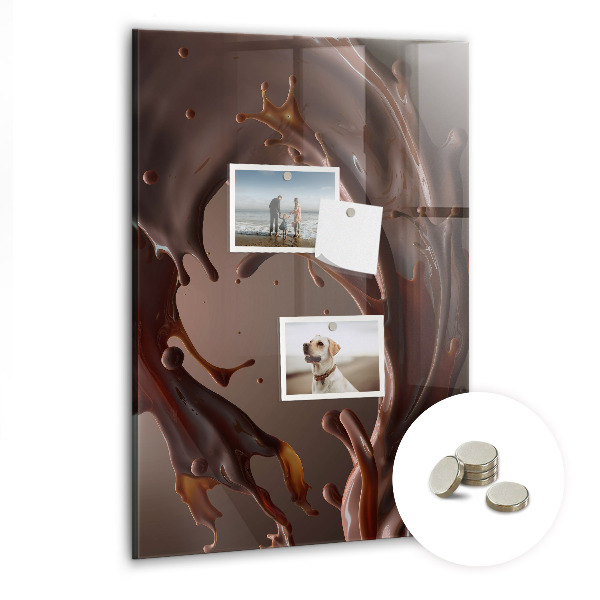 Magnetic pin board Chocolate milk