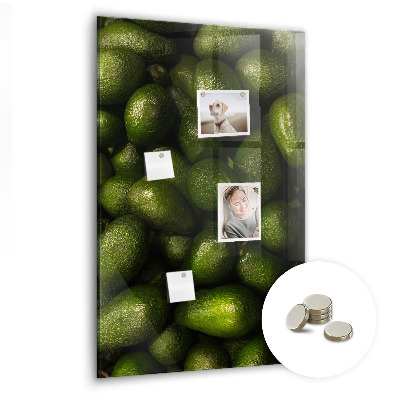 Magnetic pin board Fresh avocado