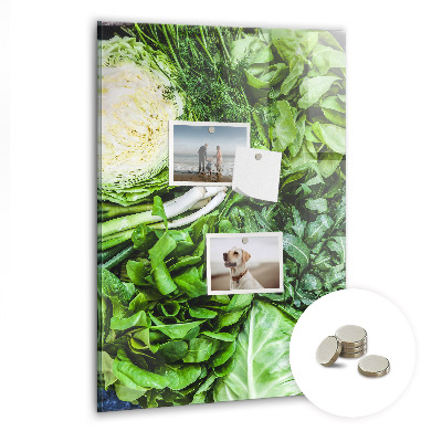 Magnetic pin board Juicy lettuce