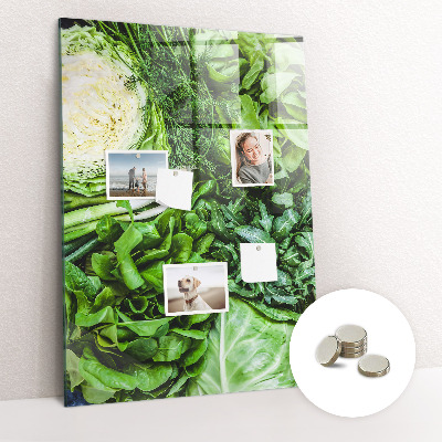 Magnetic pin board Juicy lettuce
