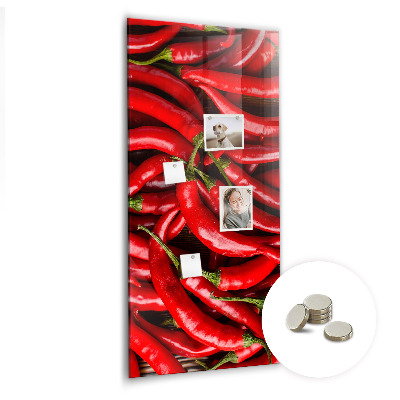 Magnetic pin board Chilli peppers