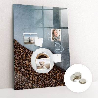 Magnetic pin board Cup of coffee