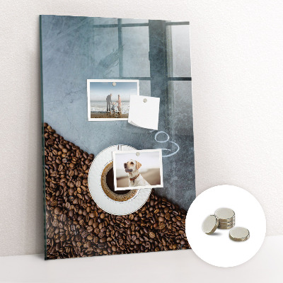 Magnetic pin board Cup of coffee