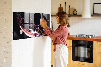 Magnetic board for wall Glass of wine