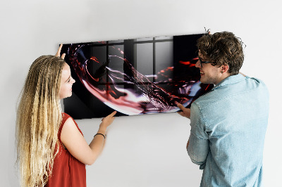 Magnetic board for wall Glass of wine