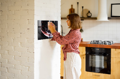 Magnetic board for wall Glass of wine