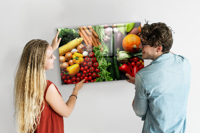 Magnetic board for wall Fresh vegetables